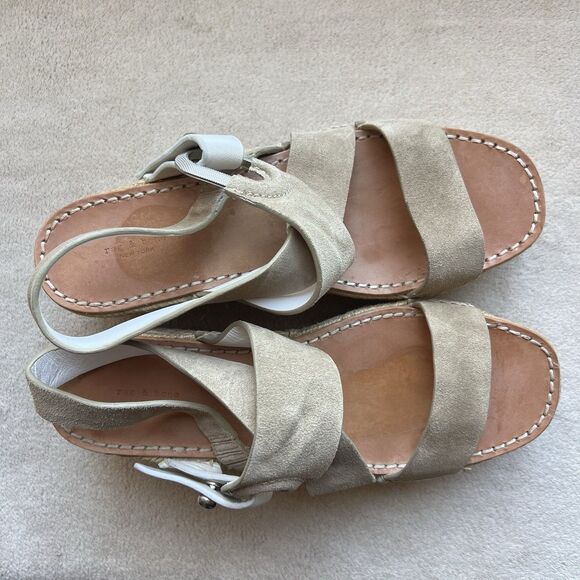 Rag & Bone August Light Tan Suede Espadrille Sandals Women EU 38.5 US 8 - 8.5 - Picture 8 of 13